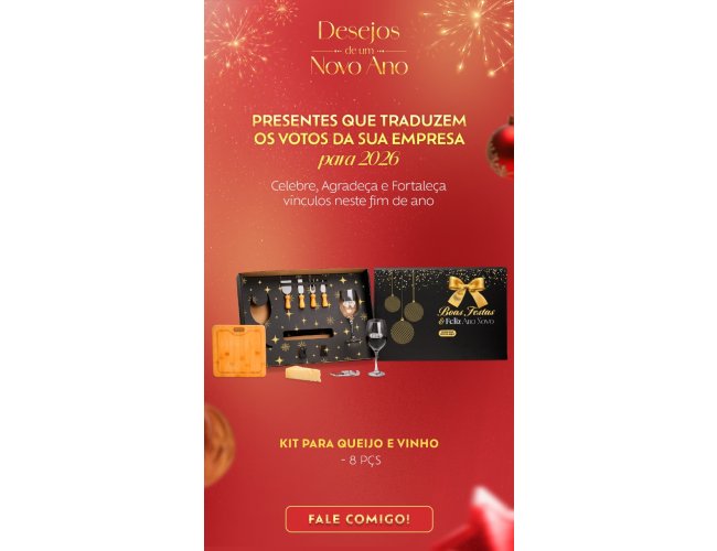 Kit para queijo e vinho -8 pe�as